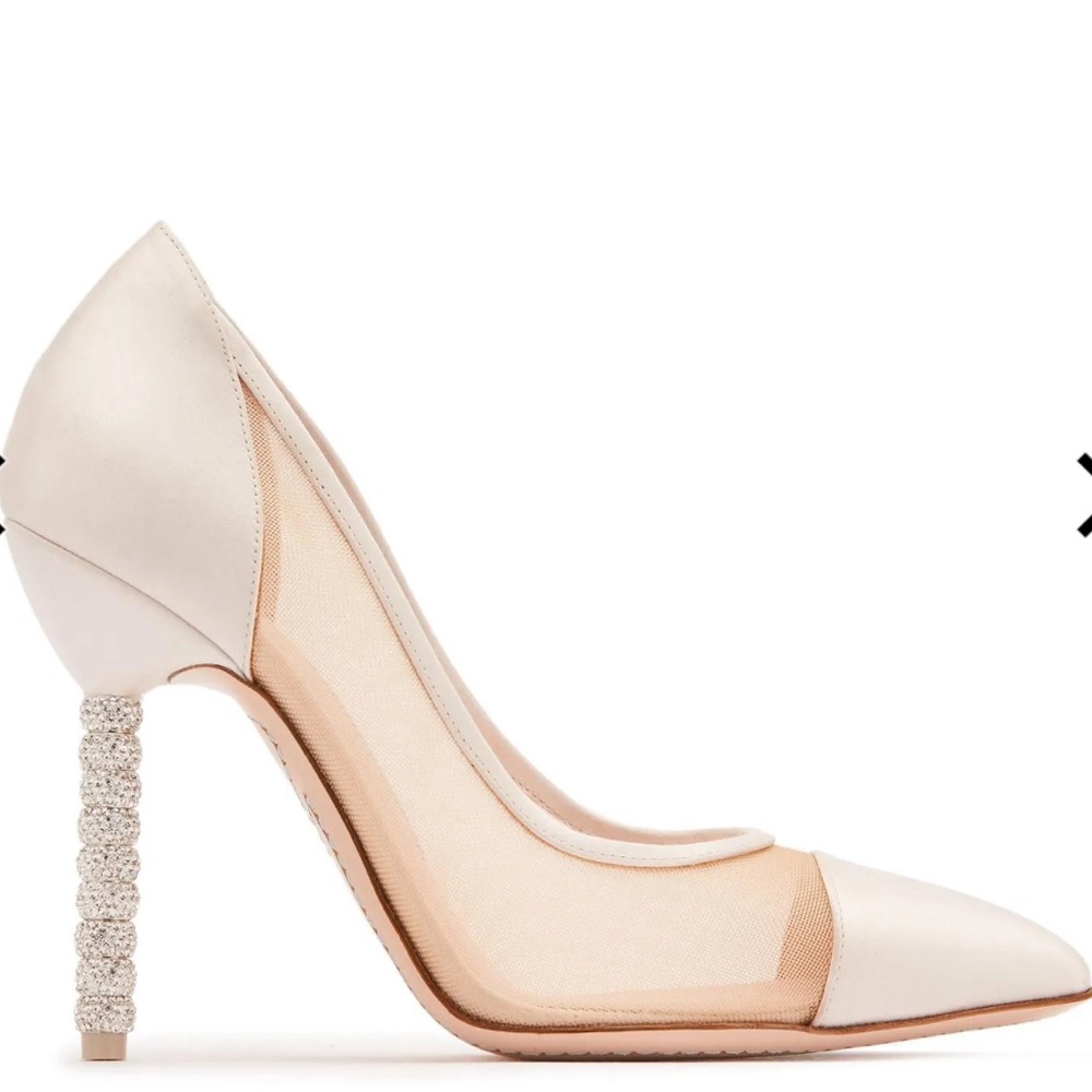 Sophia Webster Jasmine Crystal Heel wedding Pumps 41.5=11